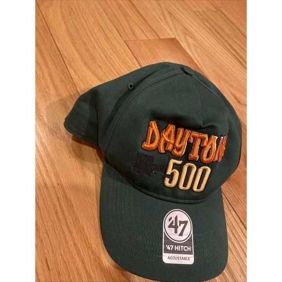 Daytona 500 47 Hitch Adjustable Green Hat Embroidered 3580